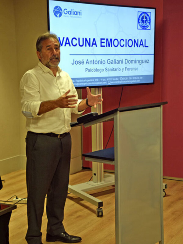 Presentación de la Vacuna Emocional por José Antonio Galiani Domínguez, Psicólogo Santuario y Forense.