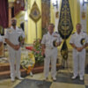 La Real Liga Naval Española realizó una ofrenda a la Virgen del Carmen de la Iglesia de Santiago de Sevilla