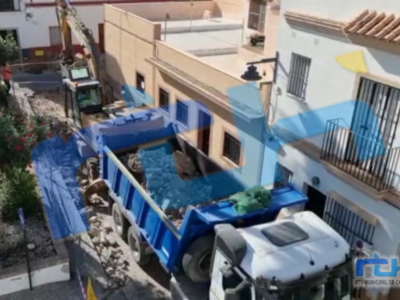 Comienza el levantamiento del pavimento de la calle El Barrio 
