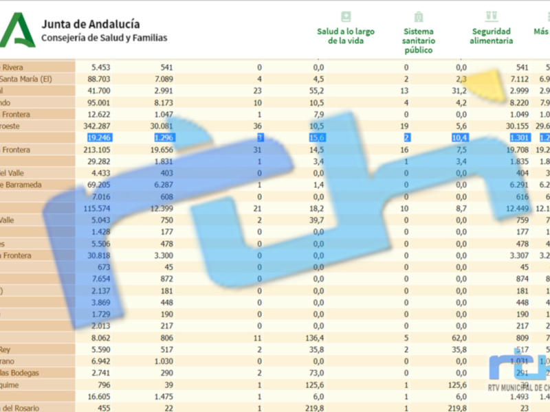 Un informe de la Junta de Andalucía sobre salud y seguridad. Incluye datos como número de habitantes, edad media, sistema sanitario público y alimentario. La información es relevante para el análisis de salud pública en la región.