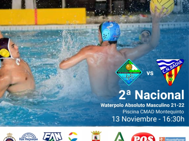 2ª Nacional Waterpolo Absoluto Masculino. Piscina CMAD Montequinto 21-22. 13 Noviembre - 16:30h.