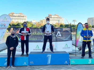 El Náutico Sevilla, vencedor del Andaluz de media distancia de piragüismo