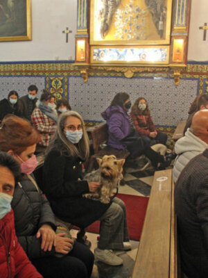 En la Capilla de la Calle Amparo de Sevilla se celebró la Bendición de animales de compañía