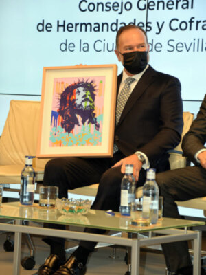 Cartel de Manolo Cuervo para la Semana Santa de Sevilla 2022 