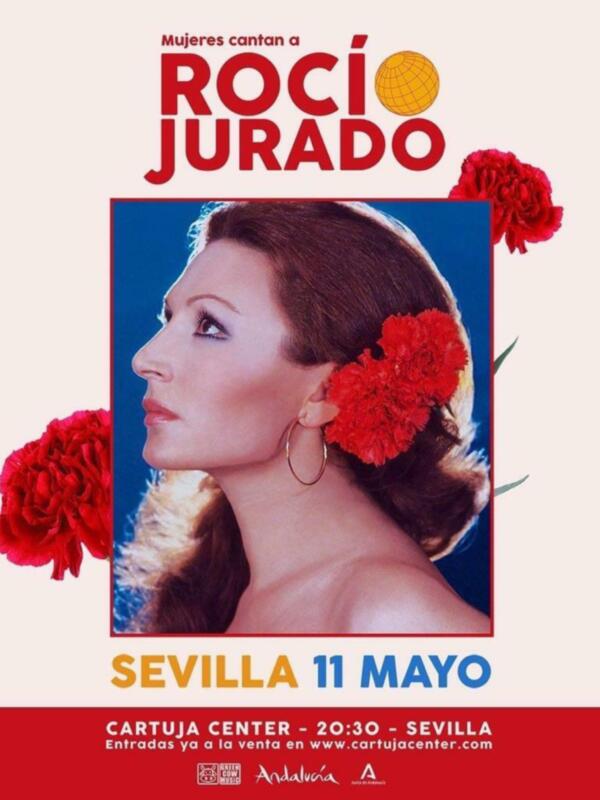 Concierto de Rocío Jurado en Sevilla el 11 de mayo en el Cartuja Center.