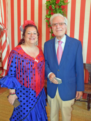 Los Artista de cultura también estuvieron en la recepción en la caseta de fiestas mayores  de la Feria de Sevilla 