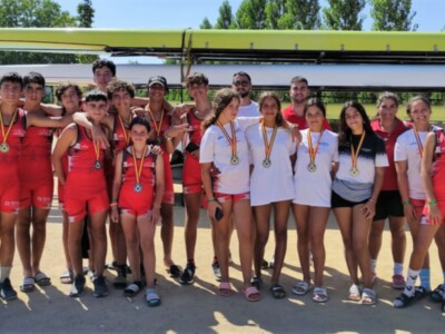 Dominio sevillano en el Campeonato de España de remo olímpico alevín, infantil y veterano