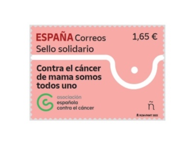 Correos presenta un sello solidario dedicado a la lucha contra el cáncer de mama