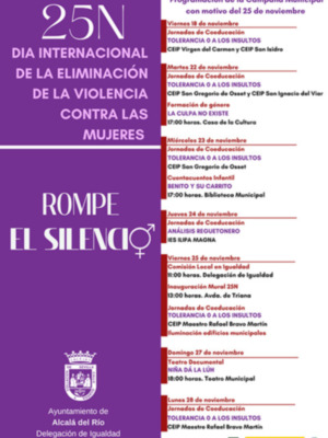 La apuesta por la formación de género es otro de los talleres que se llevará a cabo en esta programación por el Ayuntamiento de Alcalá del Río