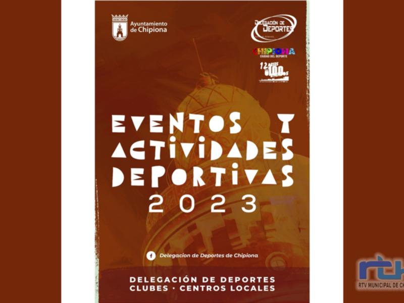 Apagón de Chipiona presenta eventos y actividades deportivas 2023. Organizado por la Delegación de Deportes, con sede en Chipiona y apoyo de RTVC.