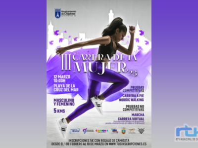 Abiertas las inscripciones para la Carrera de la Mujer de Chipiona que se celebrará el domingo 12 de marzo 