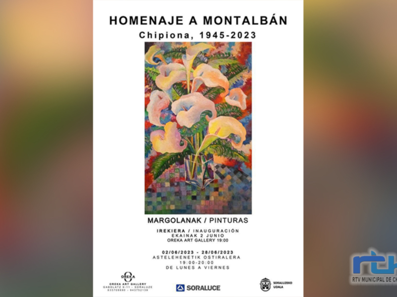 Homenaje a Montalbán en Chipiona, 1945-2023, con obras de Margolanak en la Orea Art Gallery de lunes a viernes de 19:00 a 20:00.