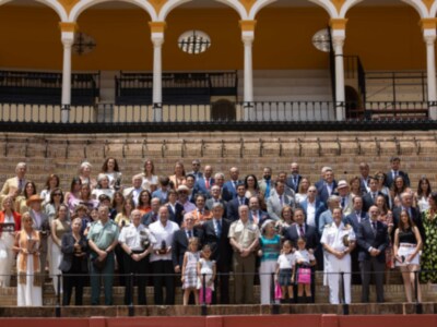 Los ganadores de la XXXVII Exhibición de Enganches recogen sus trofeos en la Real Maestranza de Caballería