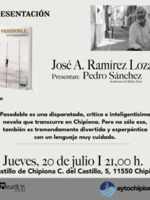 'Pasodoble', una caricatura sobre Chipiona, de José Antonio Ramírez Lozano se presenta este jueves en el Castillo