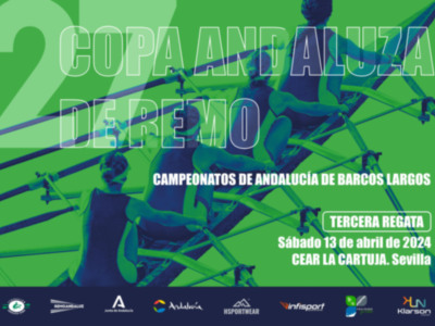 El Campeonato de Andalucía de barcos largos de remo, en La Cartuja