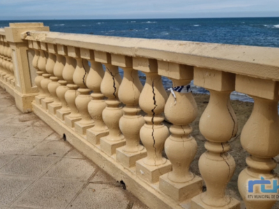 Aprobados los proyectos para el arreglo de la balaustrada del paseo de Las Canteras y del pavimento que rodea el muro de la plaza de Las Américas 