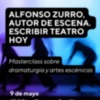 SGAE y Universidad Loyola organizan la clase magistral Alfonso Zurro, autor de escena. Escribir teatro hoy