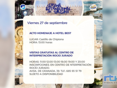 El Ayuntamiento de Chipiona celebra mañana el homenaje al Hotel Best Costa Ballena por su labor en el sector turístico con motivo del Día del Turismo 