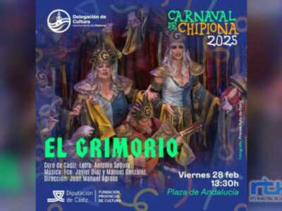 Cultura ofrece mañana una actuación del coro ‘El Grimorio’ en Chipiona a través del programa de carnaval de Diputación
