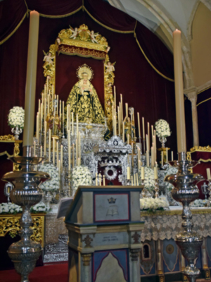 Alcalá del Río se viste de fervor en los cultos cuaresmales a la Virgen de los Dolores en su Soledad Coronada