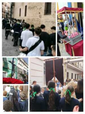 El Colegio Sagrada Familia de la calle Pozo de la Fundación Vedruna Educación y su tradicional procesión