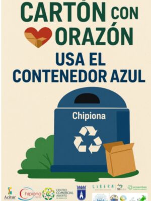 Acitur lanza una campaña de concienciación para promover el reciclaje de cartón en Chipiona