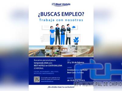 Best Hotels de Costa Ballena Chipiona tiene en marcha el proceso de selección de personal para la temporada 2026