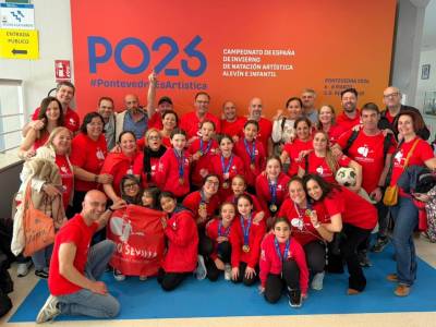 El Club Natación Sincro Sevilla, doble campeón de España