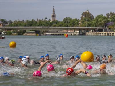 El Club Náutico Sevilla, protagonista del Andaluz Open de natación en aguas abiertas