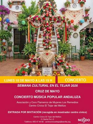   La tradición y el flamenco se dan cita en la Gala de la Cruz de Mayo en el tejar del Mellizo