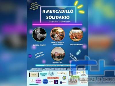 Mañana tiene lugar en la Sección de Educación Permanente de Chipiona a un mercadillo solidario a beneficio de Alzheimer