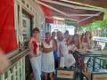 El Hogar Navarro de Sevilla inaugura los Sanfermines con el tradicional chupinazo en el barrio de Nervión