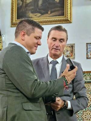 La Hermandad de Jesús Nazareno de Alcalá del Río estrecha sus vínculos con la Vera-Cruz de Gerena ante la Coronación de María Santísima de la Sangre 