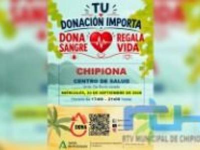 Convocan a una nueva donación colectiva de sangre en Chipiona para el miércoles 30 de septiembre 