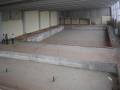 Interior de la piscina cubierta en obras.