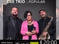 Cartel del concierto de Rosie Dee Trio.