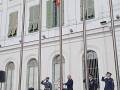 El Puerto de Santa María conmemora la Fiesta Nacional con un solemne homenaje a la bandera y a los caídos por España