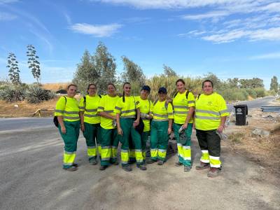 Trabajadoras de GSA Servicios Ambientales, en una imagen difundida por la empresa.