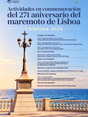 El domingo comienza en Chipiona el programa de actividades conmemorativas del Maremoto de Lisboa 
